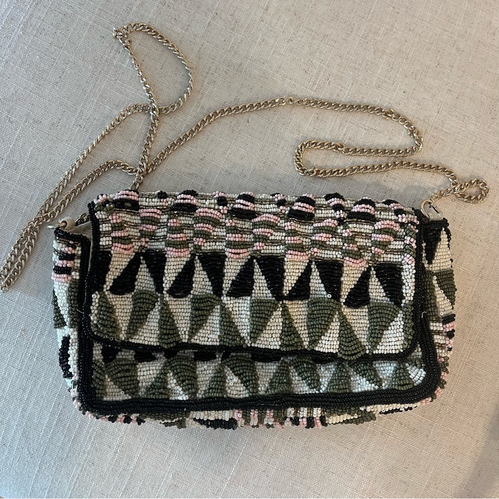 Zara beaded mini crossbody bag